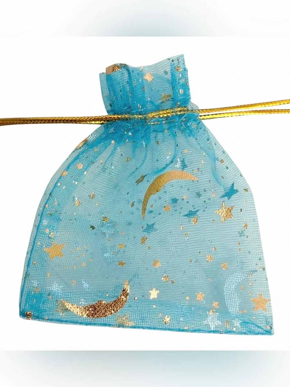 Bags Gift 3.5”x2.75” (20ct) Stars Moons Drawstring (4 Colors)